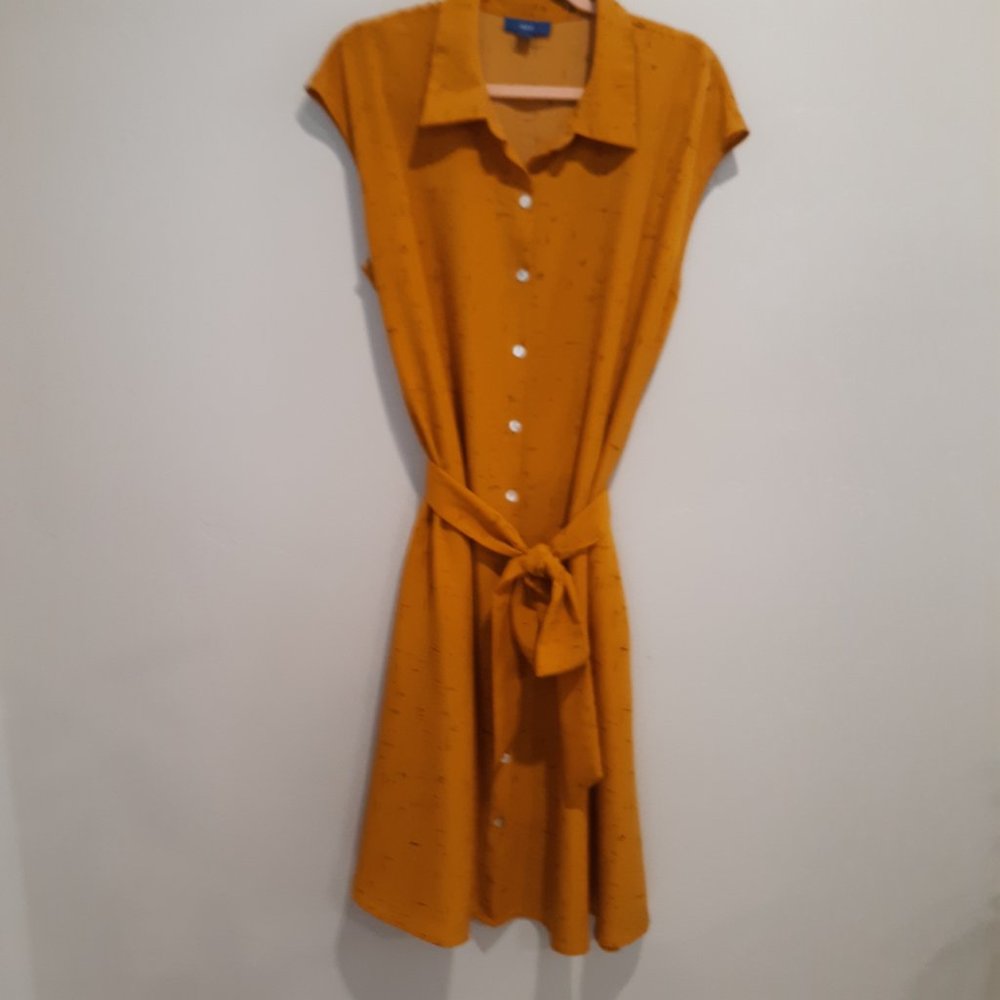 Apartment 9 Gold w Brown Highlights Dress Size XXL - Picture 2 of 6